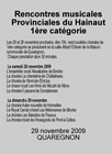 rencontres musicales du Hainaut 1ere catégorie 2009